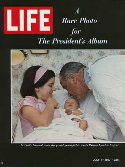 Life - President Johnson, daughter Luci, and grandson Patrick
