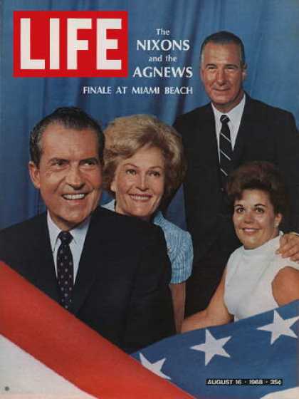 Life - Mr. and Mrs. Richard M. Nixon, Mr. and Mrs. Spiro Agnew