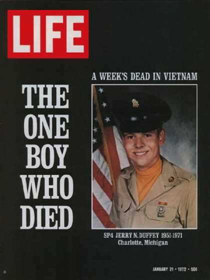 Life - Single U.S. Vietnam casualty in a week