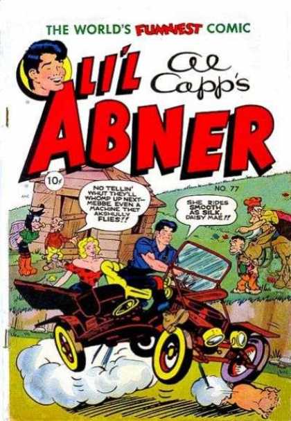 Li'l Abner 77 - Al Capp - Speech Bubbles - Daisy Mae - 10 Cents - Car