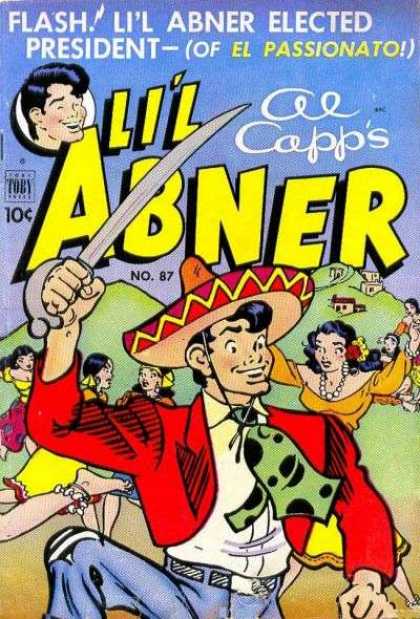Li'l Abner 87 - Al Capp - No 87 - Sombrero - Red Jacket - Blue Jeans