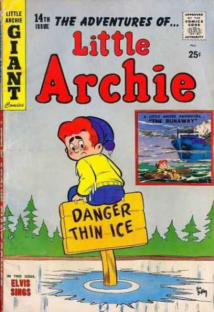 Little Archie 14 - Archie - Danger - Thin Ice - Giant - Comics