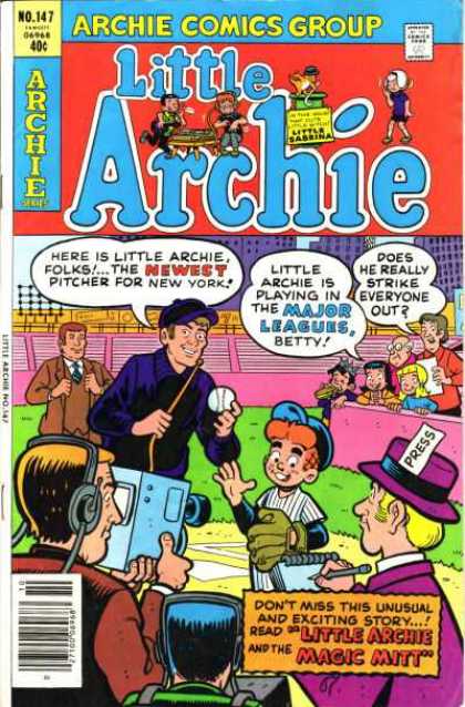 Little Archie 147 - Camera - Press Pass - Baseball Player - Microphone - Headsets