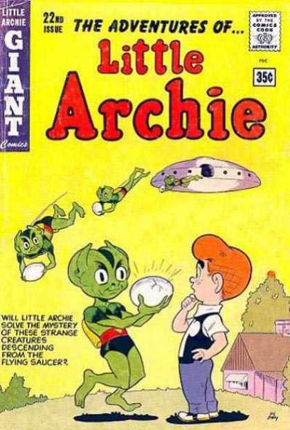 Little Archie 22 - Alien - Egg - Flying Saucer - Little Green Men - Mystery