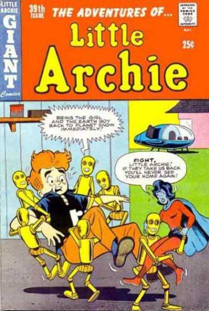 Little Archie 39 - Alien - Robot - Spaceship - Kidnapping - Green Girl