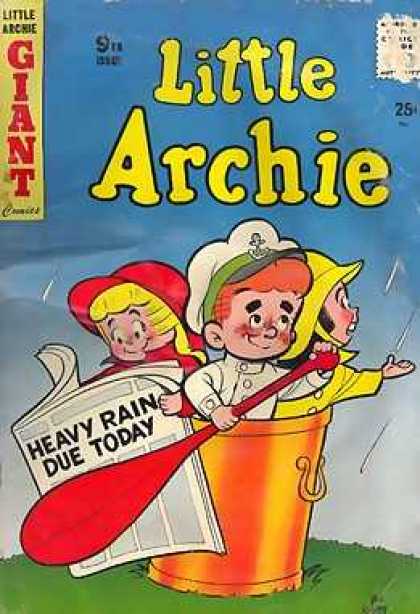 Little Archie 9 - Rain - Newspaper - Bucket - Oar - Captain