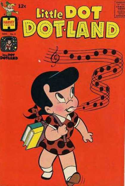 Little Dot Dotland 3 - Little Dot - Harvey - Singing - Music Notes - School Girl
