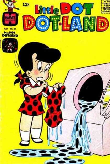 Little Dot Dotland 31 - Girl - Dress - Water - Wash Machine - Spots