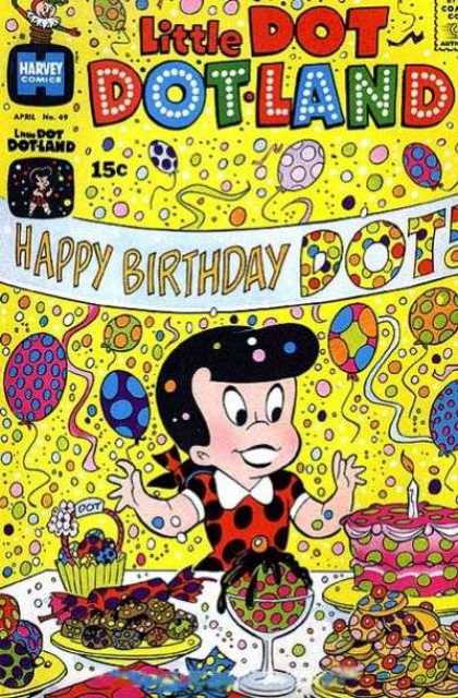 Little Dot Dotland 49 - Harvey - Happy Birthday - Balloons - Jack In The Box - Cake