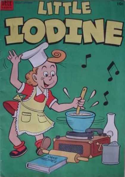 Little Iodine 19 - Cake Recipes - Red Dress - Chef Hat - Red Hair - Record Player