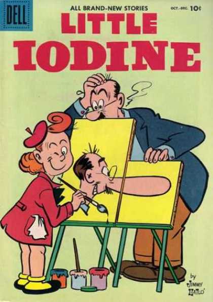 Little Iodine 34 - Nose - Painting - Confusing - Winking - Red Coat