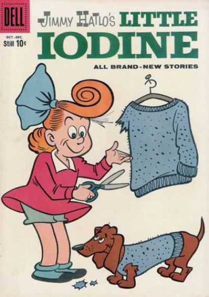 Little Iodine 46 - Pink Dress - Red Hair - Blue Sweater - Winnie Dog - Scissors