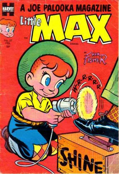 Little Max Comics 27 - Orange Hair - Green Hat - Shoe Shine - Blue Eyes - Red