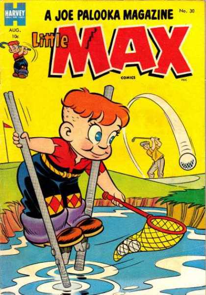 Little Max Comics 30 - Harvey - A Joe Palooka Magazine - Boy - Ball - Water