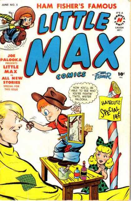 Little Max Comics 5 - Haircut - Barber - Mirror - Shave - Boy