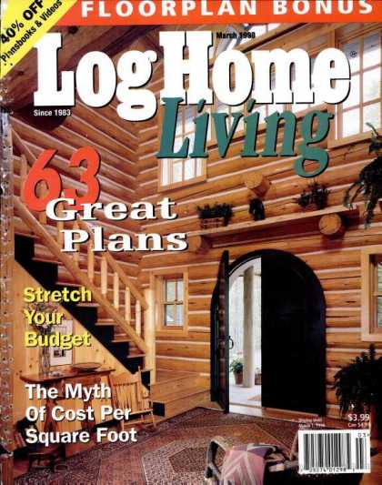 Log Home Living - March 1998