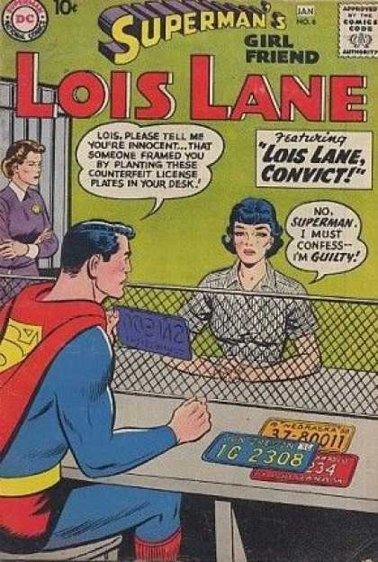 Lois Lane 6 - Superman - National Comics - Approved By The Comics Code Authority - 1g 2308 - Featuring Lois Lane Convict