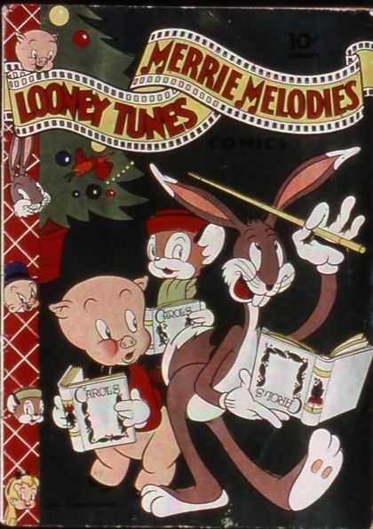 Looney Tunes 15 - Bugs Bunny - Merrie Melodies - Christmas Tree - Film Strip - Christmas Carols