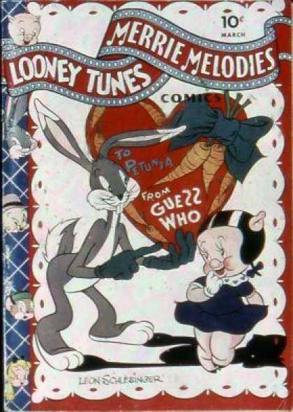 Looney Tunes 19 - Bugs Bunny - Petunia Pig - Valentine - Porky Pig - Elmer Fudd