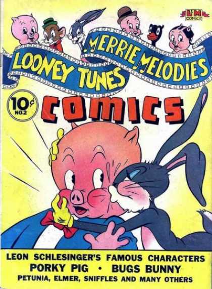 Looney Tunes 2 - Bugs Bunny - Porky Pig - Kiss - Blush - Embarrassed