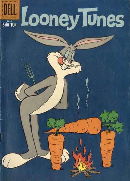 Looney Tunes 225 - Bugs - Bunny - Carrot - Fire - Dell