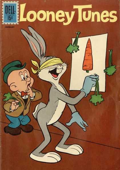 Looney Tunes 243 - Dell - Rabbit - Carrot - Painting - Man