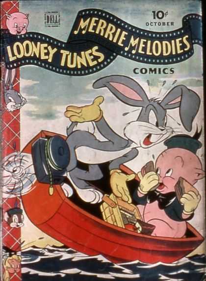Looney Tunes 48 - Pig - Rabbit - Boat - Sea - Food