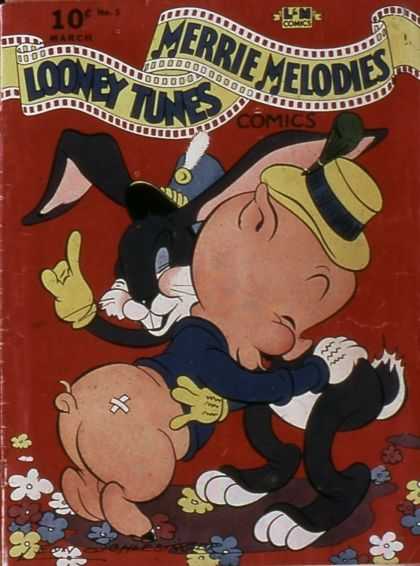 Looney Tunes 5 - Porky Pig - Bandage - Gloves - Flowers - White Feather