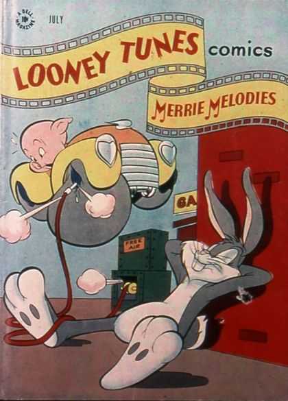 Looney Tunes 69 - Merrie Melodies - Bugs Bunny - Gas Station - Free Air - Car