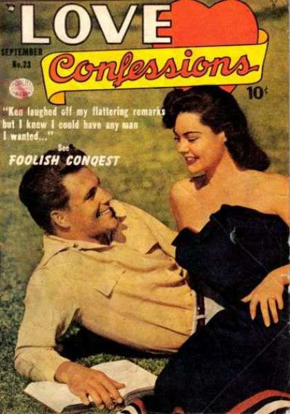 Love Confessions 23 - Foolish Conqest - Woman - Man - Grass - September No23