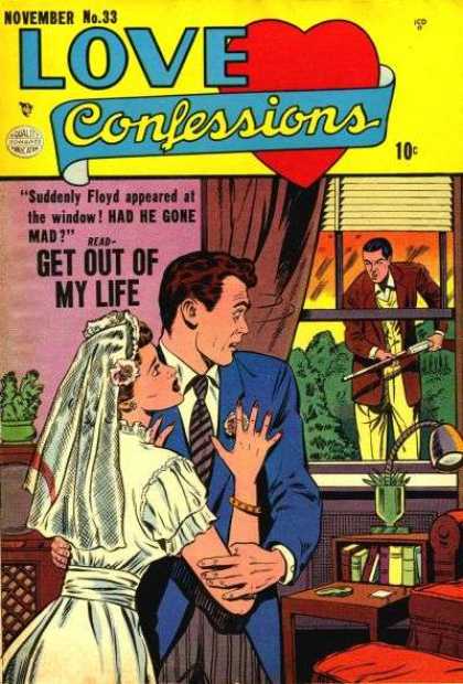 Love Confessions 33 - Window - Rifle - Bride - Groom - Floyd