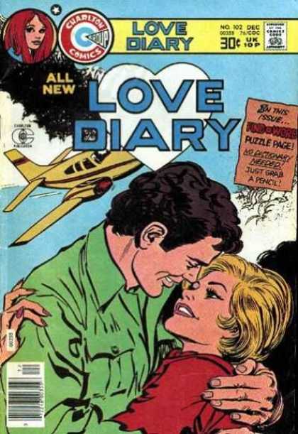 Love Diary 102 - Puzzle Page - All New - Charlton Comics - No Dictionary Needed - Just Grab A Pencil