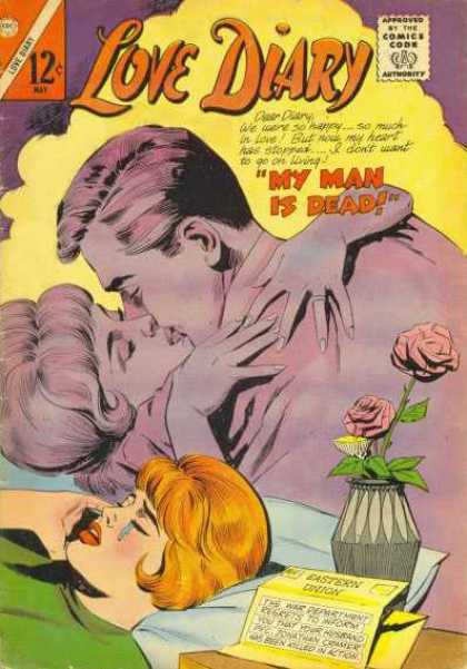 Love Diary 43 - My Man Is Dead - Roses - Easter Union - Couple Kissing - Vase