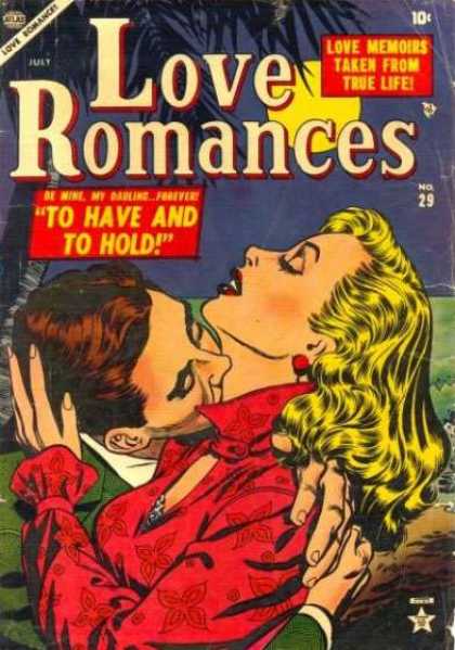 Love Romances 29 - To Have And To Hold - Necking - Girl - Man - Love Memoirs