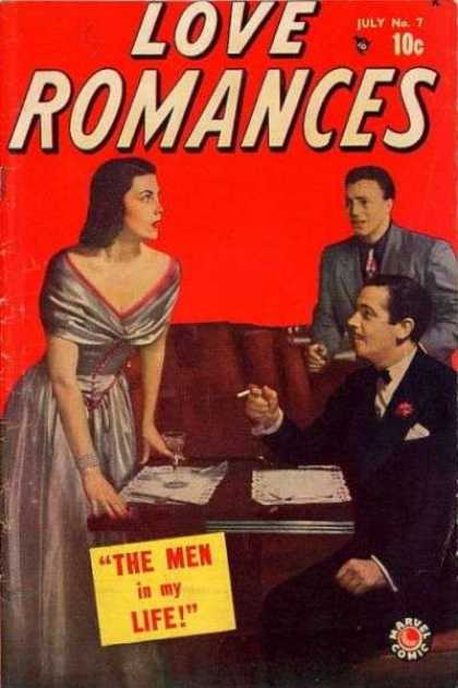 Love Romances 7 - The Men - Life - July - Cigarettes - Mixed Drink