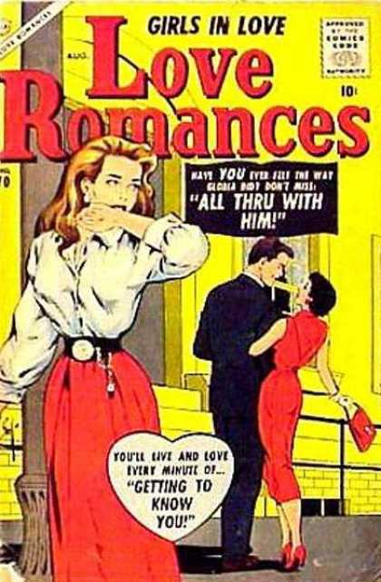 Love Romances 70 - All Thru With Him - Shock - Getting To Know You - Red Dress - Suit