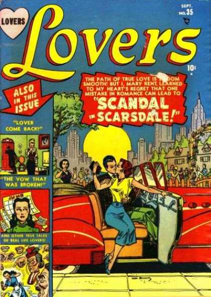 Lovers 35 - Scandal In Scarsdale - Lover Come Back - The Vow That Was Broken - One Mistake In Romance - Also In This Issue