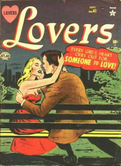 Lovers 41 - Heart - Atlas - Woman - Man - Bench