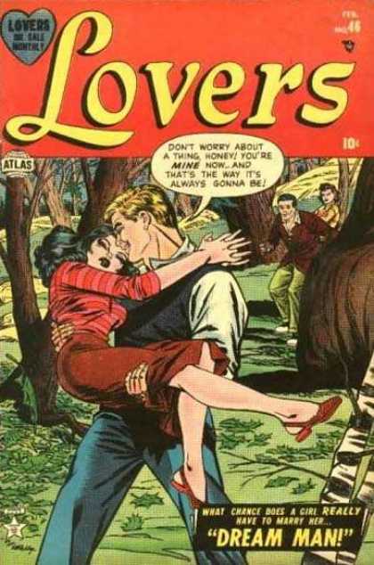 Lovers 46 - Atlas - Trees - Dream Man - Guy Holds Girl In His Arms - Woods