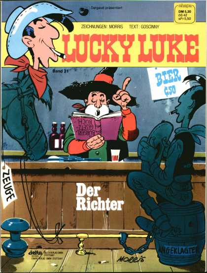 Lucky Luke 17 - Bier - Der Richter - Zeuge - Hat - Book