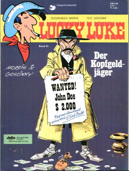 Lucky Luke 29 - Cigarette - Cowboy Hat - Wanted Poster - Pipe - Spurs