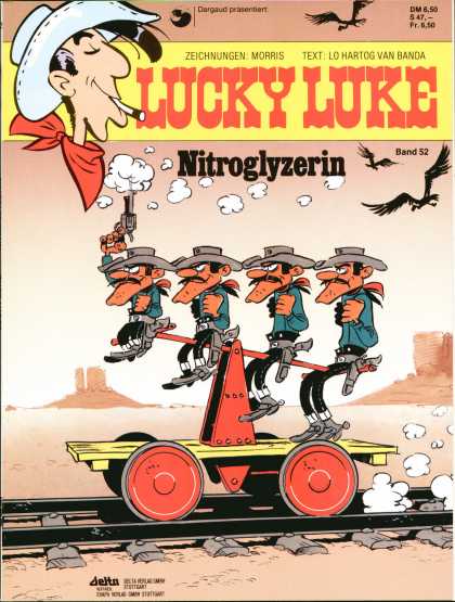 Lucky Luke 38 - Western - Cowboy - Railroad - Crows - Gun