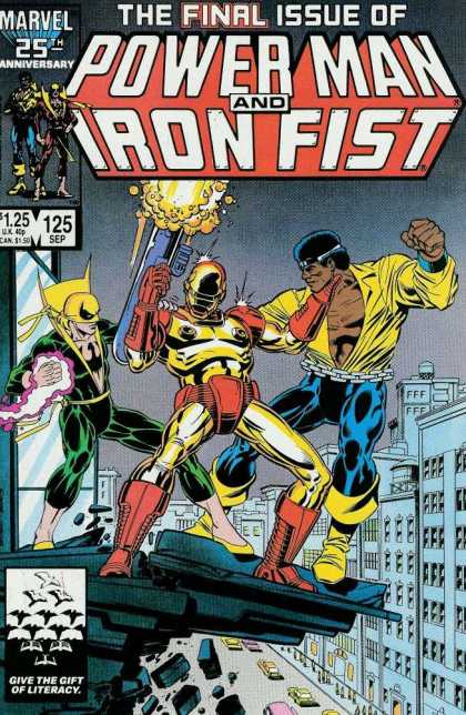 Luke Cage: Power Man 125 - Final Issue - Fist - Rocket - Marvel - Building