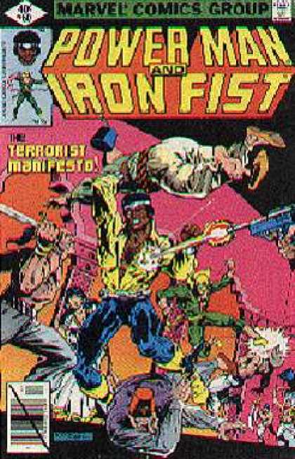 Luke Cage: Power Man 60 - Iron Fist - Marvel Comics - Terrorist Manifesto - Black Man - Firing