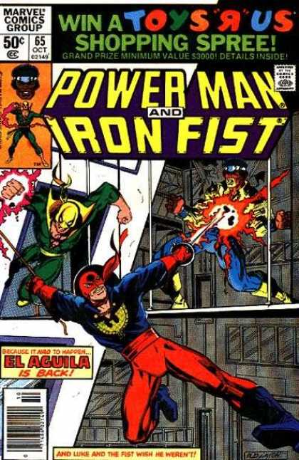Luke Cage: Power Man 65 - Approved By The Comics Code Authority - Marvel Comics Group - 65 Oct - Iron Fist - Shopping Spree