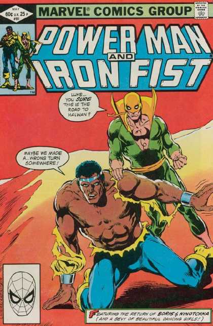 Marvel Comics - Iron Fist - Spiderman - Mask - Headband Luke Cage: Power Man 81 - Marvel Comics - Iron Fist - Spiderman - Mask - Headband