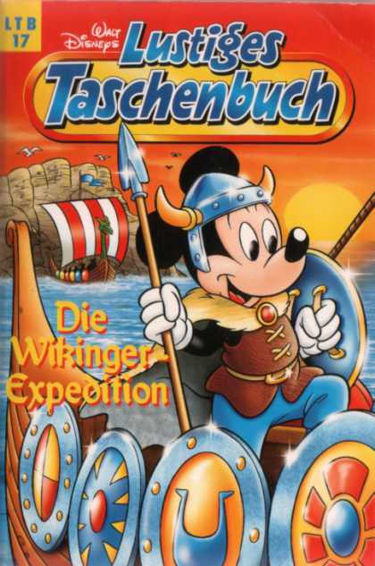 Lustiges Taschenbuch Neuauflage 17 - Mickey Mouse - Disney - Viking Ship - Shields - Spear