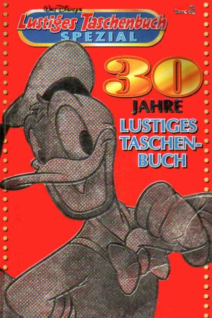 Lustiges Taschenbuch Spezial 2 - Walt Disneys - Donald Duck - 30 Jahre - Red Background - Hat