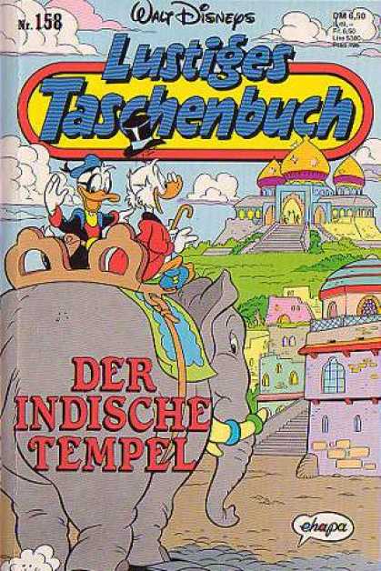 Lustiges Taschenbuch 160 - Donald Duck - Scrooge - Riding An Elephant - Taj Mahal - India