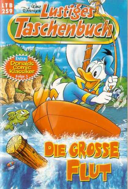 Lustiges Taschenbuch 261 - Walt Disneys - Donald Duck - Fishing Pole - Boat - Fish